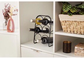 Suport pentru sticle de vin din metal număr sticle 6 – Compactor