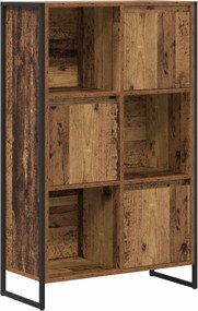 vidaXL Dulap pentru cărți Lemn Vechi 68 x 30 x 108.5 cm Lemn compozit