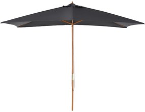 Outsunny Umbrelă de Grădină cu Frânghie și Orificii de Ventilație,  2.95x2x2.55 m, Gri Închis | Aosom Romania