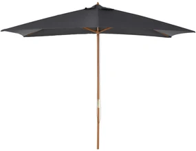 Outsunny Umbrelă de Grădină cu Frânghie și Orificii de Ventilație,  2.95x2x2.55 m, Gri Închis | Aosom Romania
