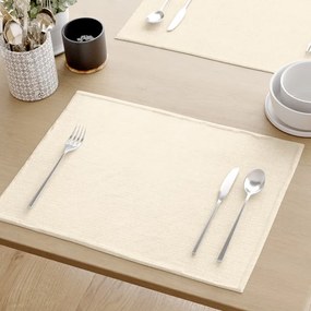 Goldea suport farfurie decorative loneta - cream - 2 buc 30 x 40 cm