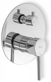 REA-P8007 - Set de duș LUNGO cu baterie încastrată, crom lucios