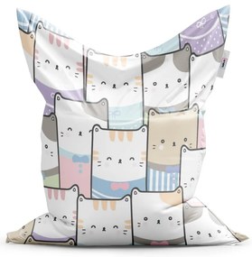 Sac de șezut Classic pisicuțe colorate - pentru copii, colorat