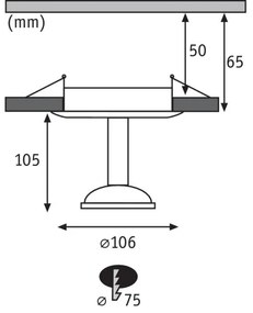 Paulmann 93591 - LED/2,5W Plafonieră GLINT 230V