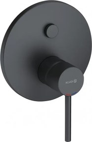 Baterie cada dus incastrata Kludi Bozz Push negru monocomanda