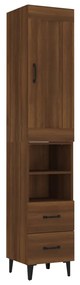 3115483 vidaXL Dulap înalt,Stejar brun, 35x34x180 cm, lemn compozit