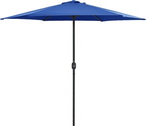 vidaXL Umbrelă soare de grădină stâlp aluminiu albastru azur 270x246cm