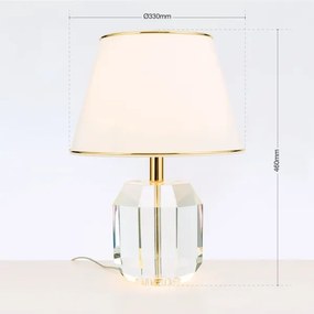 Lampă de masă Orion LA 4-1208 ALEXIS 1xE27/60W/230V crem/auriu/transparent