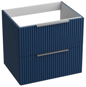 Dulap baza suspendat Rune Ivar 2 sertare 60 cm albastru mat