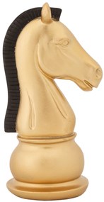 Statueta Chess Horse aurie 10,5/8,5/19 cm
