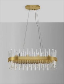 Lustra suspendata eleganta design modern Crown 80x36cm