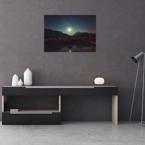 Tablou pe sticlă - cerul nocturn (70x50 cm)