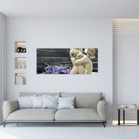 Tablou - Înger cu floare (120x50 cm)