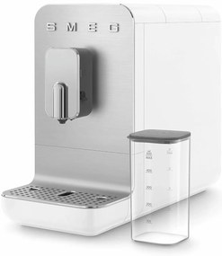 SMEG Automatický kávovar BCC13 na cappucino 19 barů s dávkovačem mléka, 1,4l, bílá - Smeg