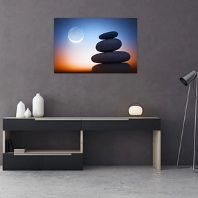 Tablou cu pietre suprapuse (90x60 cm)
