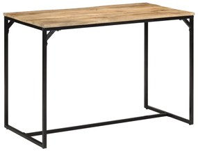 vidaXL Masă de bucătărie, 110x55x75 cm, lemn masiv de mango brut