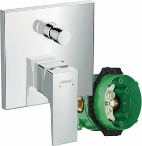 Baterie cada - dus incastrata Hansgrohe Metropol crom + corp incastrat iBox