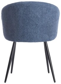 Set de scaune de sufragerie albastru 2 buc. din metal Radaja – Light &amp; Living