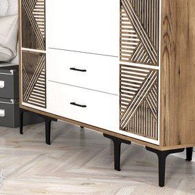Dulap de haine Kiara PTP (Nuc + Alb). 1088477