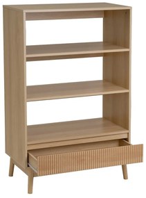 Bibliotecă în culoare naturală 80x120x40 cm Naroa – Casa Selección