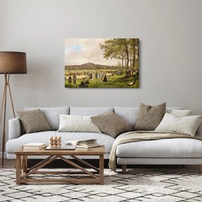 Tablou - French 19th Century, Race Course at Longchamps, reproducere (90x60 cm)