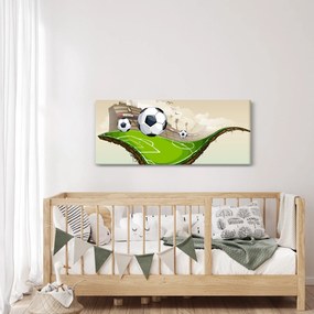 Tablou - Teren de fotbal (120x50 cm)