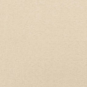 Pat box spring cu saltea, crem, 90x190 cm, textil Crem, 35 cm, 90 x 190 cm