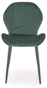 Set 4 scaune K538 velvet verde