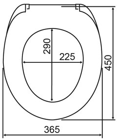 Capac WC 36,5 x 45 cm Easy-Close (cu închidere automată) Boat – Wenko