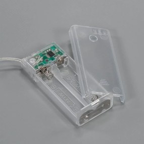 Decorațiune stea de Crăciun, 15 LED-uri, alb cald, 2 bucăți