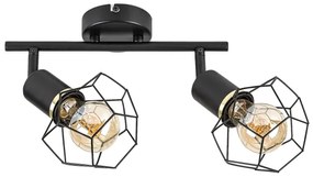 Spot Rabalux 71066 FRAN 2xE27/40W/230V negru