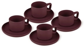 BerlingerHaus Set de căni de espresso cu farfurioară Leonardo 100 ml, 4+4 buc.