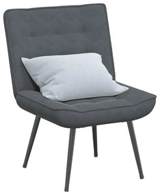 vidaXL Scaun de relaxare gri închis 64x74x84 cm catifea
