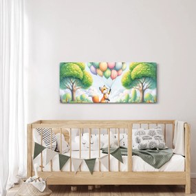 Tablou – Vulpe fericită (120x50 cm)