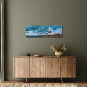 Tablou cu far (cu ceas) (90x30 cm)