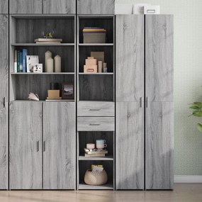 vidaXL Dulap înalt, gri sonoma, 40x42,5x185 cm, lemn prelucrat