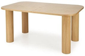 Set masa extensibila Elefante L160-240 cm + 6 scaune K504 catifea bej/natur