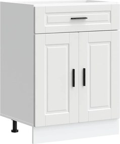 vidaXL Dulap de bază de bucătărie „Porto” din lemn prelucrat alb