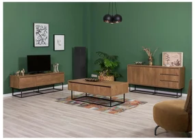 Set mobilier living Laxi 17 (nuc + negru). 1089206