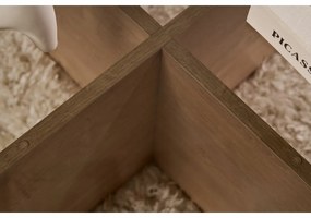 Măsuță de cafea Aeris Sapphire Oak cu sticlăfumurie