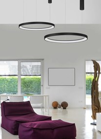 Lustra LED design modern circular PERTINO negru 48W NVL-9853684