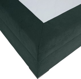 Pat boxspring, 200x200, verde, APRIL