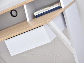 Masă PC Aspart (stejar + alb). 1109726