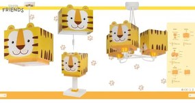 Dalber 64567 - Lustră copii LITTLE TIGER 3xE27/60W/230V