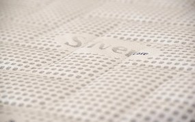 Saltea cu Spuma Memorie SilverCare, Grosime 24 cm, Husă cu Ioni de Argint, cu Mânere, Fermitate Medie - 200x200