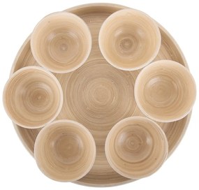 Set de servire în culoare naturală din bambus ø 32 cm Puro – PT LIVING