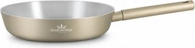 Tigaie wok cu capac Swiss Haus Speiez Castle SH-SCW28CH, 4,2 l, 28 cm, Acoperire ceramica Sapphire, pentru toate plitele inclusiv inductie, Sampanie