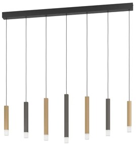 Lustră LED dimabilă pe cablu Eglo 39906 ESTANTERIOS 7xLED/3,1W/230V 3000K