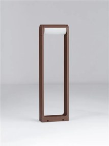 Stalp exterior LED 3000K IP65 Rox corten, H-60cm
