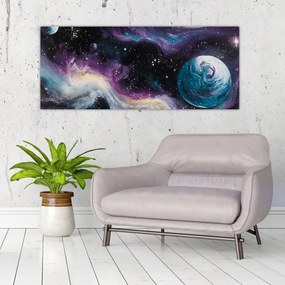 Tablou - Univers pictat (120x50 cm)